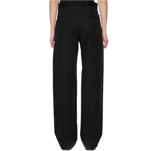 ANN DEMEULEMEESTER PANTALONE IN RASO ANNEKE