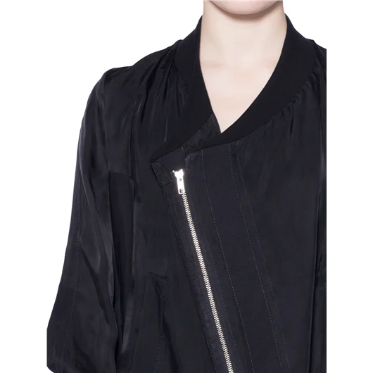 ANN DEMEULEMEESTER BOMBER OVERSIZE CON TAGLI