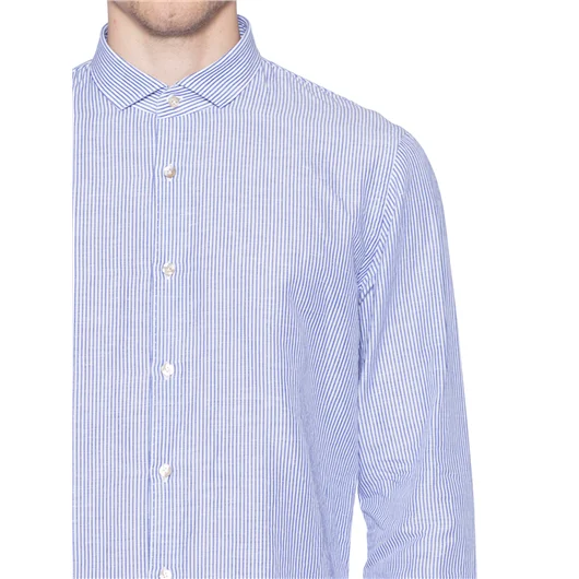 DNL CAMICIA IN COTONE RIGATO