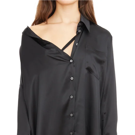 ANN DEMEULEMEESTER CAMICIA JOTIE IN SATIN