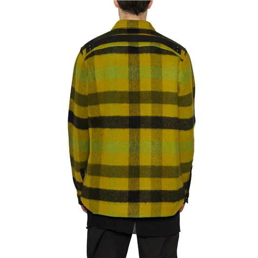 RICK OWENS GIACCA CAMICIA ACID PLAID