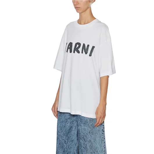 MARNI T-SHIRT LOGO IN COTONE