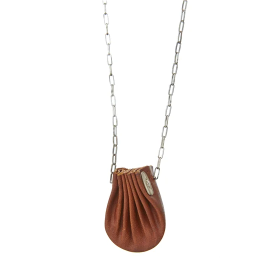 M.A+ COLLANA IN ARGENTO MINI SHELL POUCH