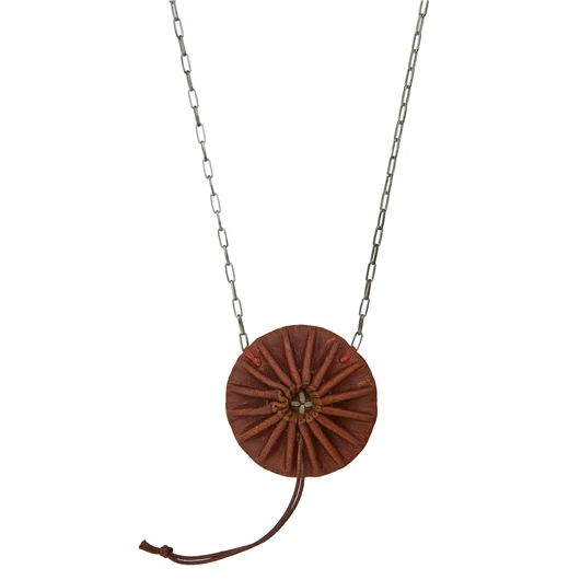 M.A+ COLLANA IN ARGENTO ROUND PLEATED