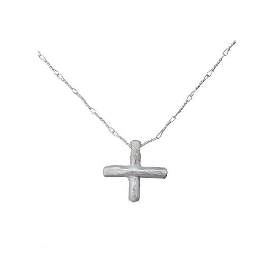 M.A+ COLLANA IN ARGENTO CROSS 40CM