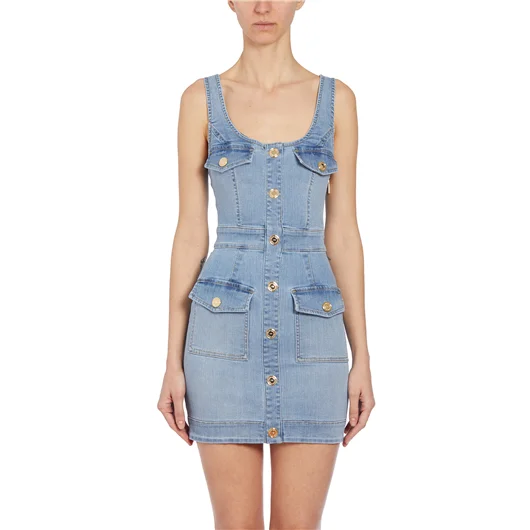 ELISABETTA FRANCHI MINI ABITO IN DENIM