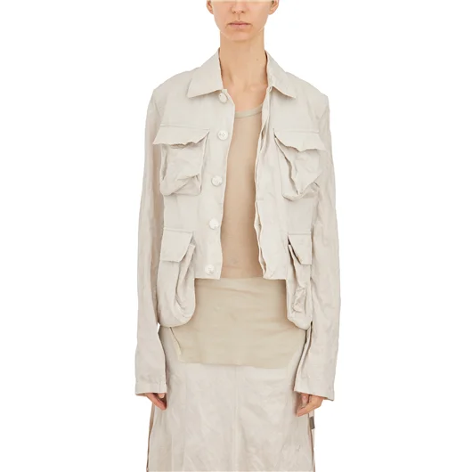 ANN DEMEULEMEESTER CARGO JACKET ULTRA LIGHT