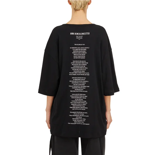 ANN DEMEULEMEESTER T-SHIRT OVERSIZE LOVE POEM