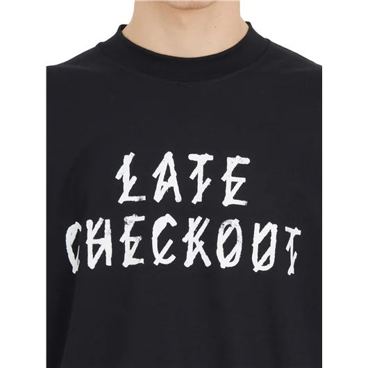 44 LABEL GROUP T-SHIRT CON STAMPA "LATE CHECKOUT"