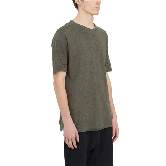 THOM KROM T-SHIRT IN COTONE LINO