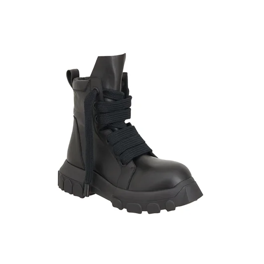 RICK OWENS STIVALI IN PELLE JUMBOLACED LACEUP BOZO TRACTOR