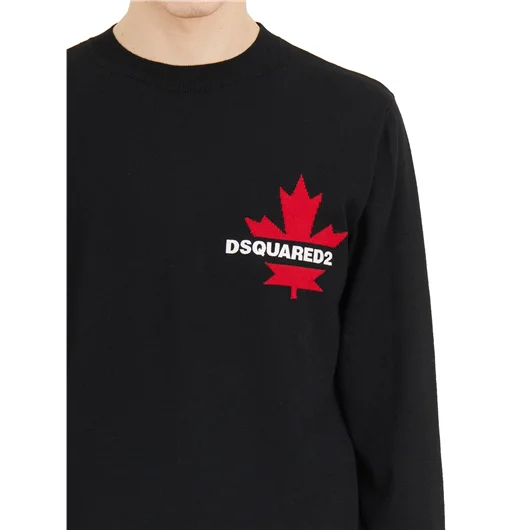 DSQUARED MAGLIA GIROCOLLO LOGO