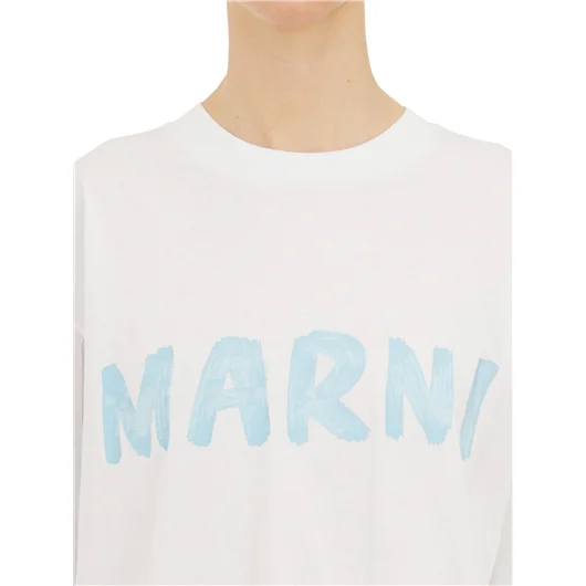 MARNI T-SHIRT LOGO IN COTONE