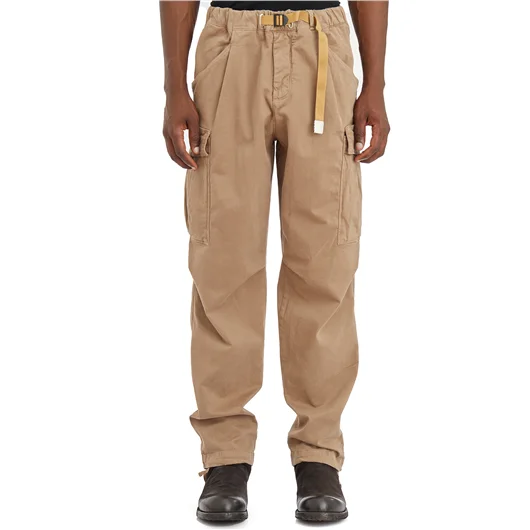 WHITE SAND PANTALONE CARGO IN COTONE STRETCH