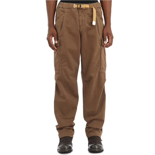 WHITE SAND PANTALONE CARGO IN COTONE STRETCH