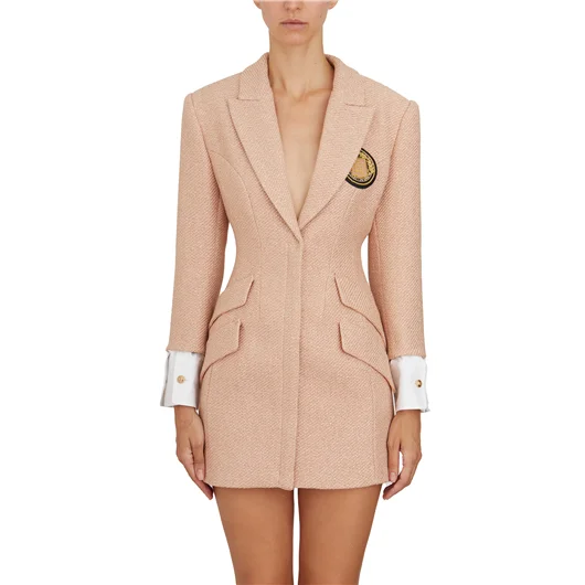 ELISABETTA FRANCHI ABITO ROBE MANTEAU CON PATCH