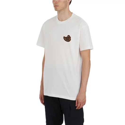 CARHARTT WIP T-SHIRT BROWN DUCKS IN COTONE