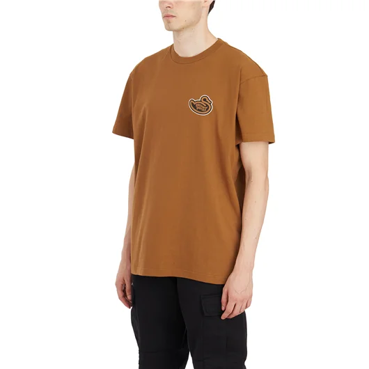 CARHARTT WIP T-SHIRT BROWN DUCKS IN COTONE