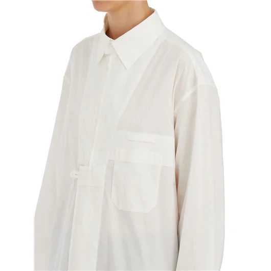 Y-3 CAMICIA OVERSIZE IN COTONE