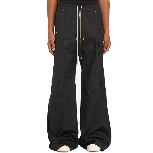 RICK OWENS PANTALONI CARGOBELAS BLACK