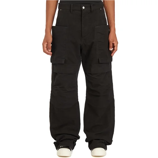 RICK OWENS PANTALONI STEFAN CARGO BLACK