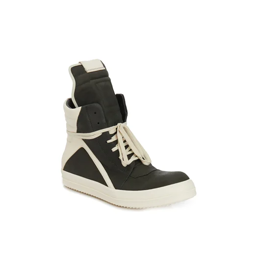 RICK OWENS SCARPE IN PELLE GEOBASKET