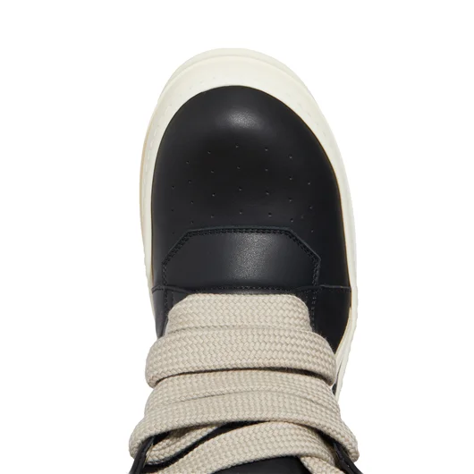 RICK OWENS SNEAKER IN PELLE JUMBOLACED GEOBASKET