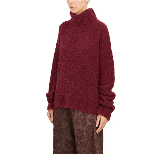 UMA WANG MAGLIONE COLLO ALTO IN LANA MISTO CASHMERE