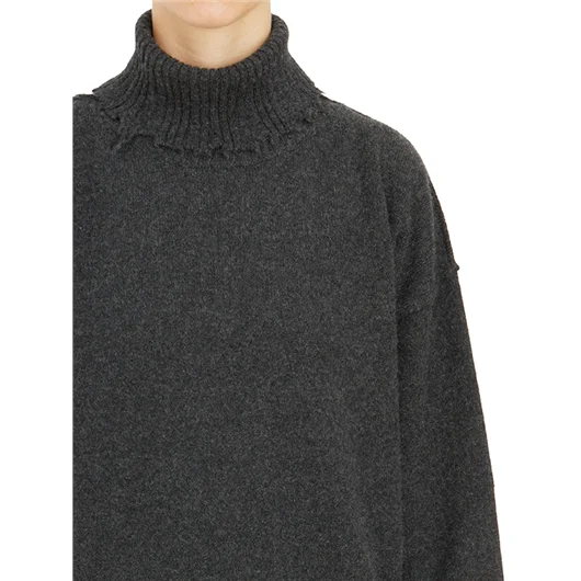 UMA WANG MAGLIONE COLLO ALTO IN CASHMERE