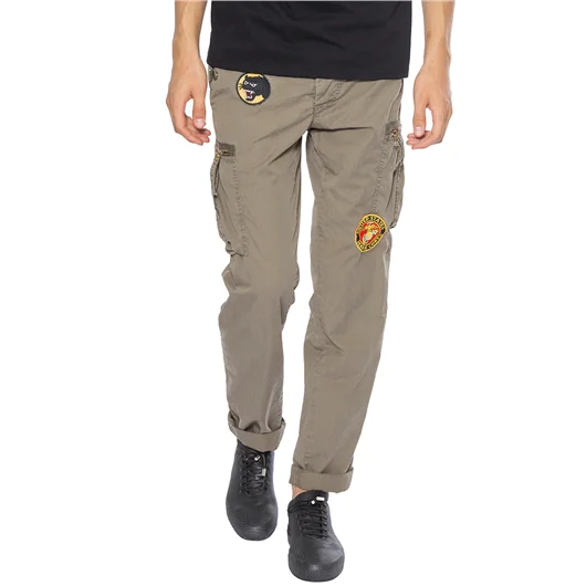 HISTORY REPEATS PANTALONE CARGO CON PATCHES